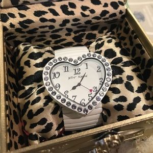 Betsey Johnson heart watch.